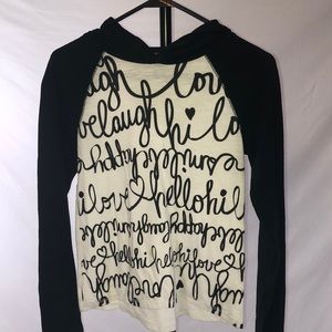 Girls Hooded Long sleeve shirt